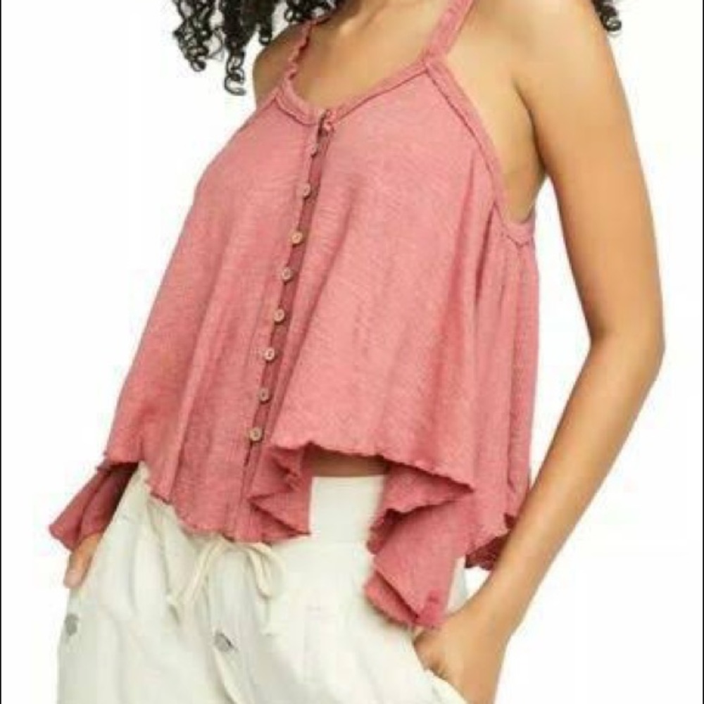 Free People “Dream Weaver” tank red XS - Picture 3 of 6